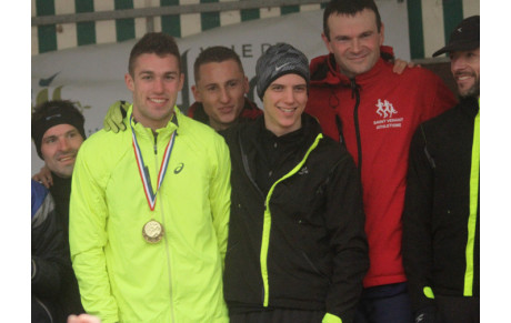 Titre et podiums aux départementaux de cross